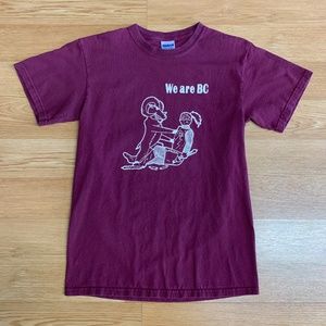 We Are BC Boston College Collegiate Rivalry Graphic T-Shirt Unisex Size Small